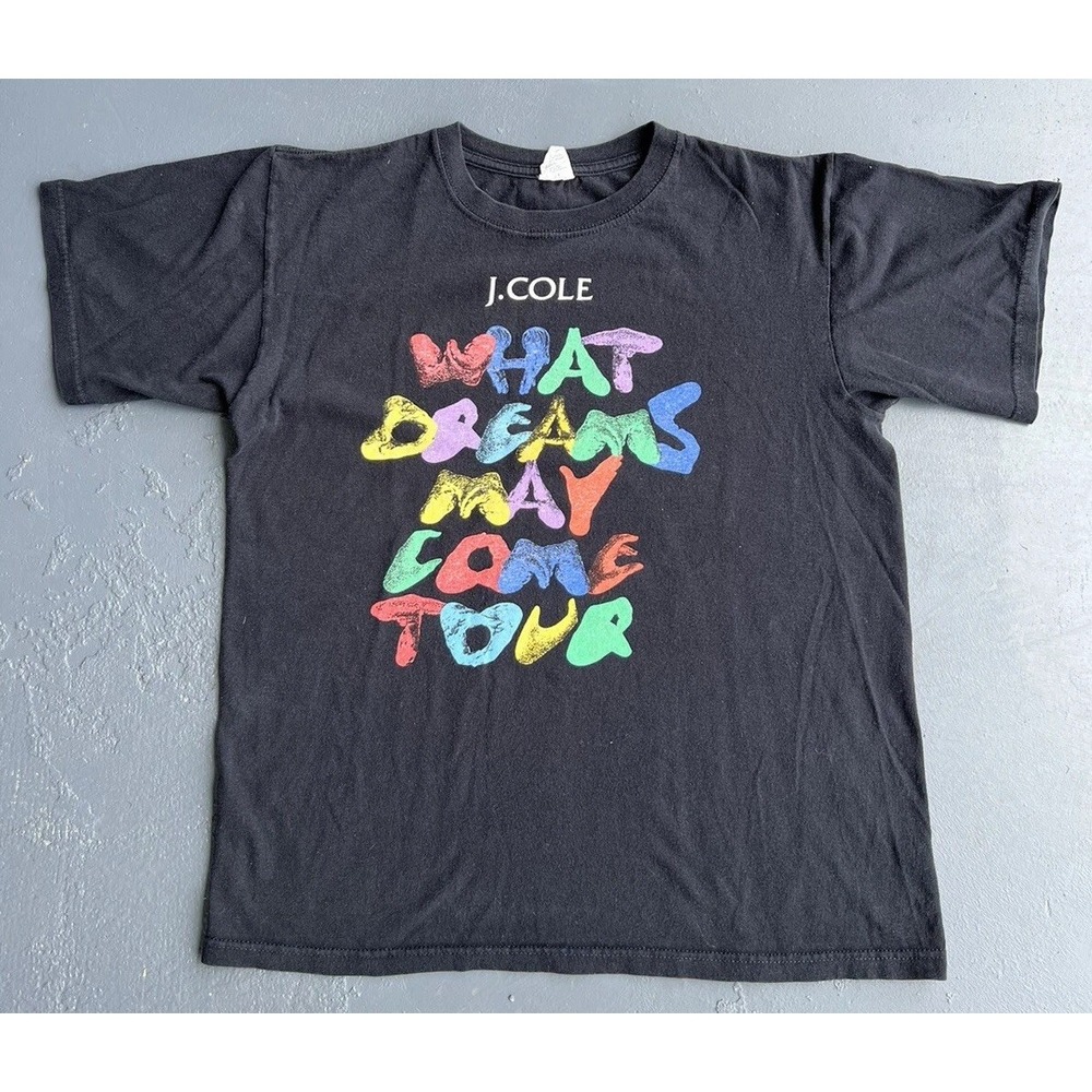 J Cole 2014 What Dreams May Come Tour T Shirt Black Size M DREAMVILLE
